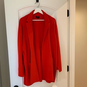 J. Crew 365 Sophie Cardigan Blazer Red 2X